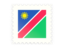 Namibia. Postage stamp icon. Download icon.