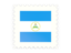 Nicaragua. Postage stamp icon. Download icon.