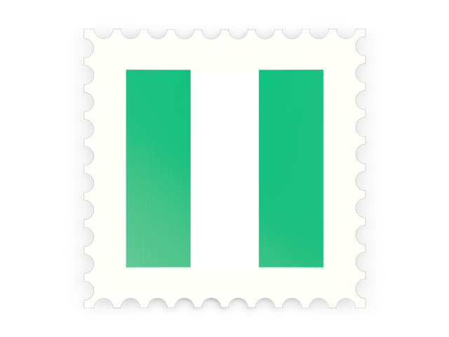 Postage stamp icon. Download flag icon of Nigeria at PNG format