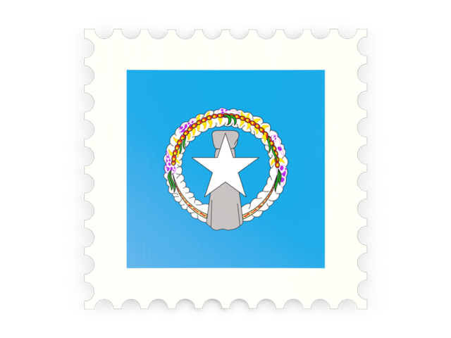 Postage stamp icon. Download flag icon of Northern Mariana Islands at PNG format