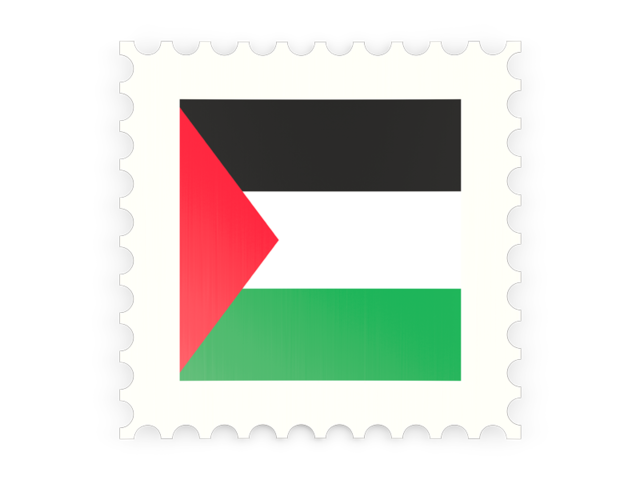 Postage stamp icon. Download flag icon of Palestinian territories at PNG format