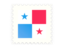 Panama. Postage stamp icon. Download icon.