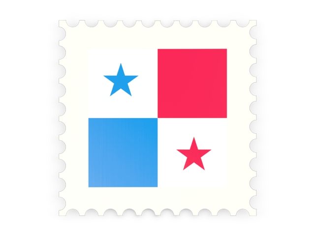 Postage stamp icon. Download flag icon of Panama at PNG format