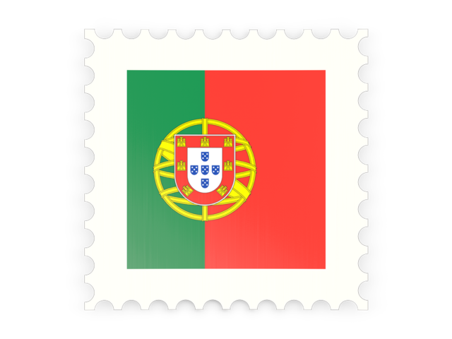 Postage stamp icon. Download flag icon of Portugal at PNG format