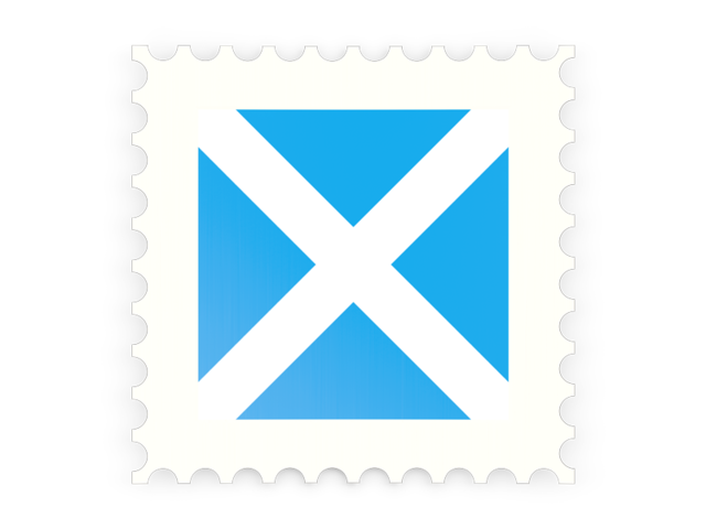 Postage stamp icon. Download flag icon of Scotland at PNG format