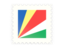 Seychelles. Postage stamp icon. Download icon.