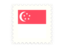 Singapore. Postage stamp icon. Download icon.
