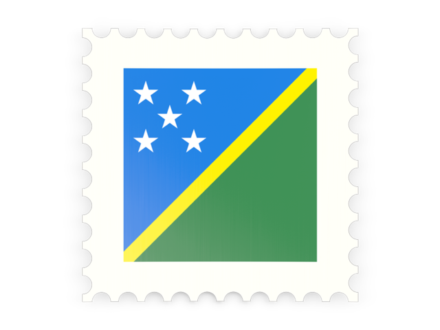 Postage stamp icon. Download flag icon of Solomon Islands at PNG format