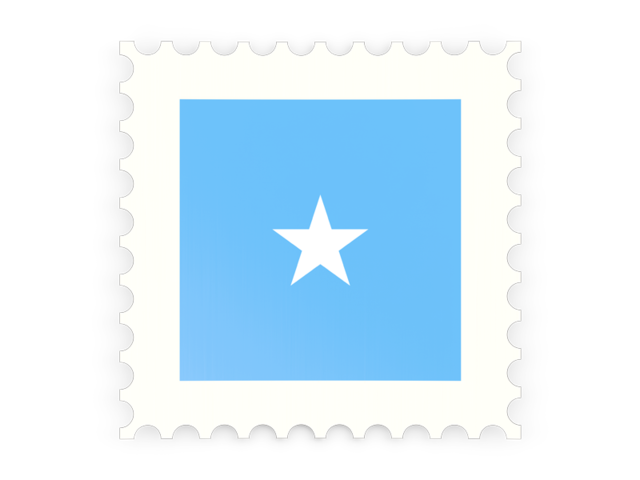 Postage stamp icon. Download flag icon of Somalia at PNG format