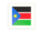South Sudan. Postage stamp icon. Download icon.