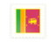 Sri Lanka. Postage stamp icon. Download icon.