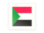 Sudan. Postage stamp icon. Download icon.