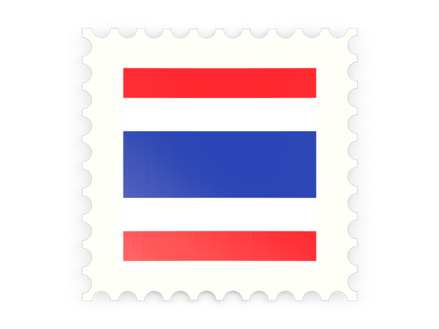 Postage stamp icon. Download flag icon of Thailand at PNG format