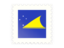 Tokelau. Postage stamp icon. Download icon.