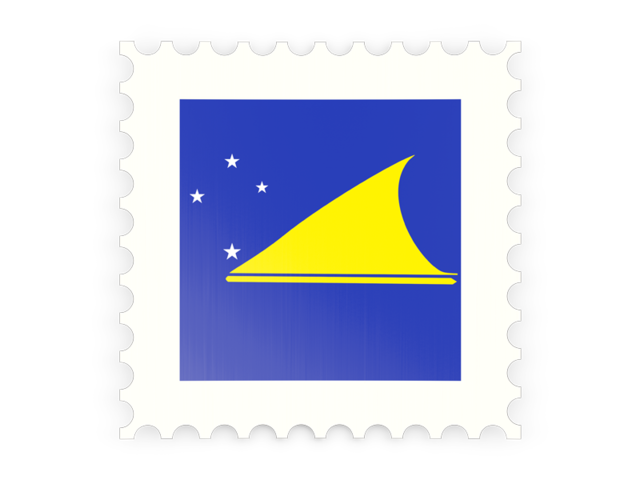 Postage stamp icon. Download flag icon of Tokelau at PNG format