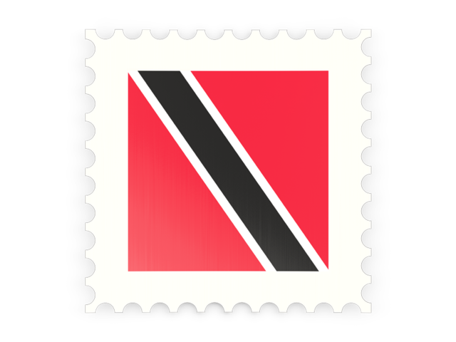 Postage stamp icon. Download flag icon of Trinidad and Tobago at PNG format