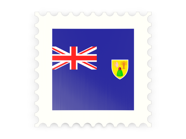 Postage stamp icon. Download flag icon of Turks and Caicos Islands at PNG format