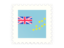 Tuvalu. Postage stamp icon. Download icon.