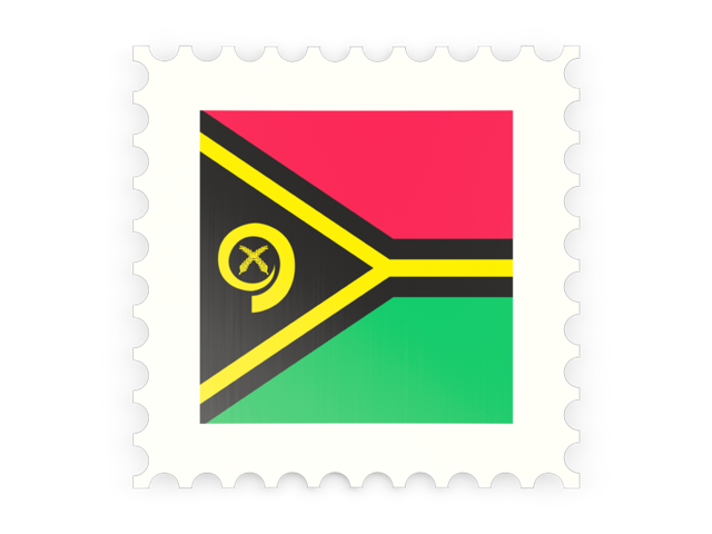 Postage stamp icon. Download flag icon of Vanuatu at PNG format