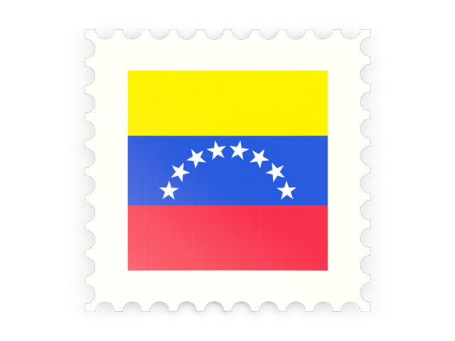Postage stamp icon. Download flag icon of Venezuela at PNG format