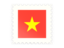 Vietnam. Postage stamp icon. Download icon.