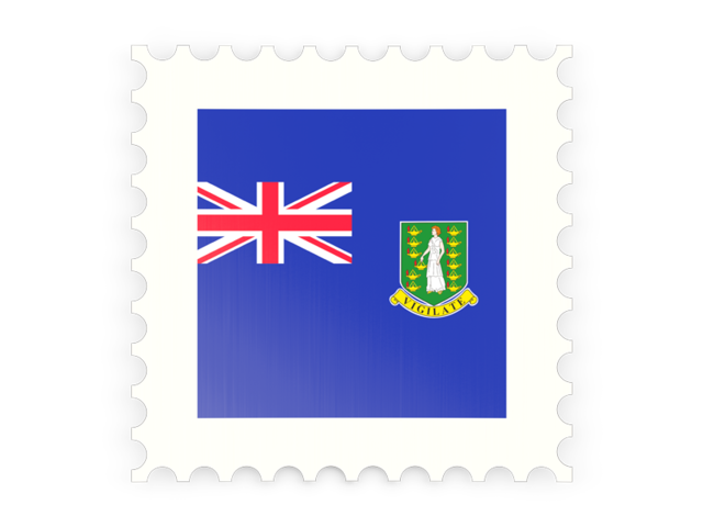 Postage stamp icon. Download flag icon of Virgin Islands at PNG format