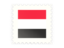 Yemen. Postage stamp icon. Download icon.