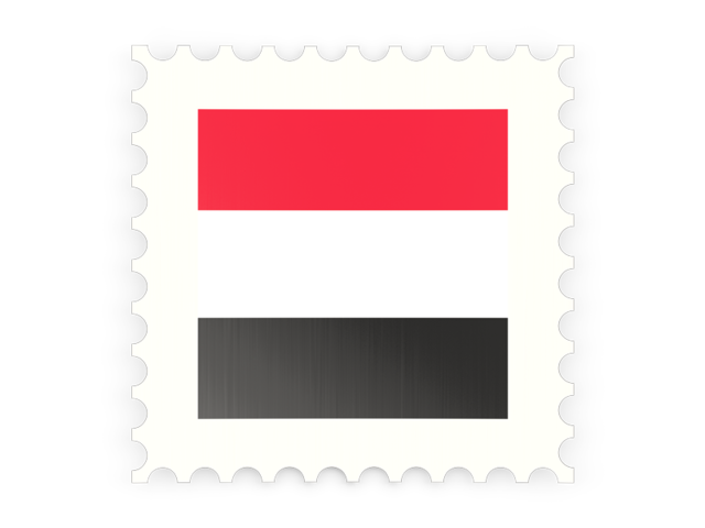 Postage stamp icon. Download flag icon of Yemen at PNG format