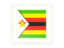 Zimbabwe. Postage stamp icon. Download icon.