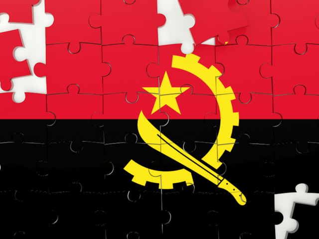 Puzzle. Download flag icon of Angola at PNG format