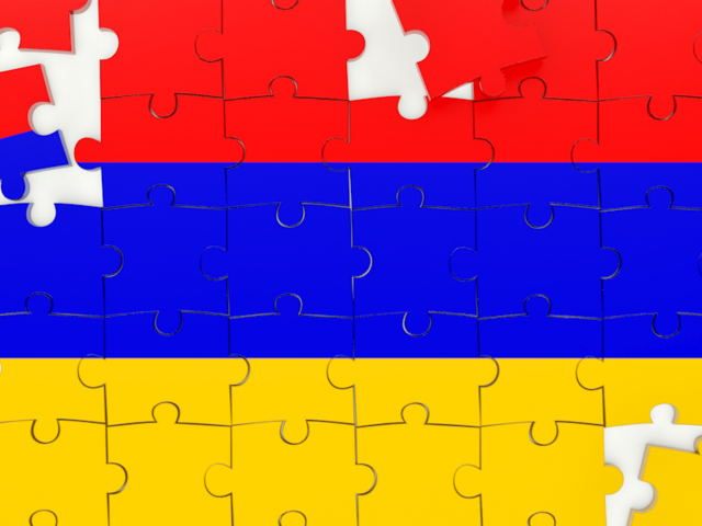 Puzzle. Download flag icon of Armenia at PNG format