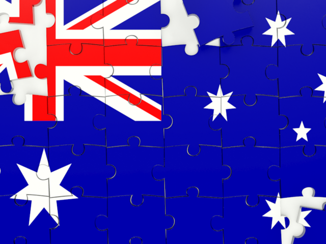 Puzzle. Download flag icon of Australia at PNG format