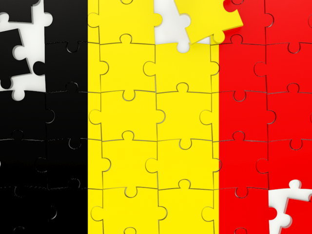 Puzzle. Download flag icon of Belgium at PNG format