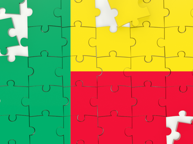 Puzzle. Download flag icon of Benin at PNG format