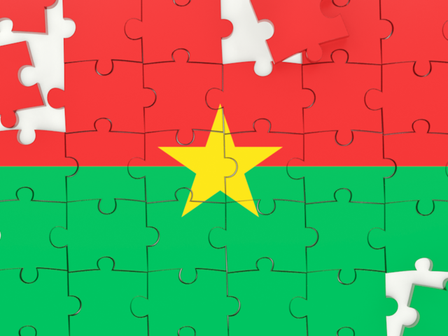 Puzzle. Download flag icon of Burkina Faso at PNG format