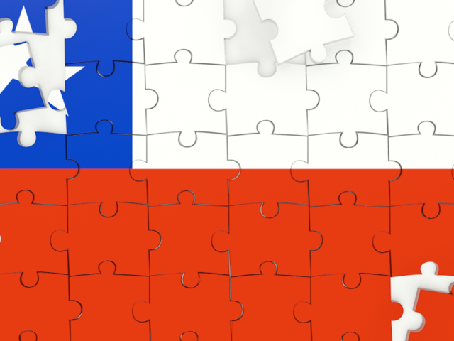 Puzzle. Download flag icon of Chile at PNG format