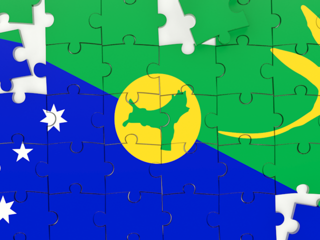 Puzzle. Download flag icon of Christmas Island at PNG format