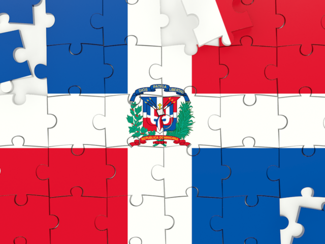 Puzzle. Download flag icon of Dominican Republic at PNG format