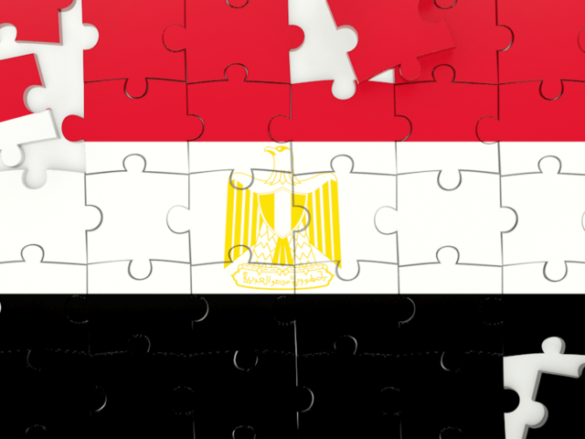 Puzzle. Download flag icon of Egypt at PNG format