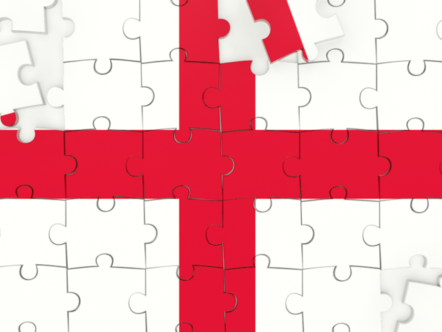Puzzle. Download flag icon of England at PNG format