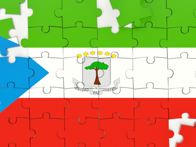 Puzzle. Download flag icon of Equatorial Guinea at PNG format