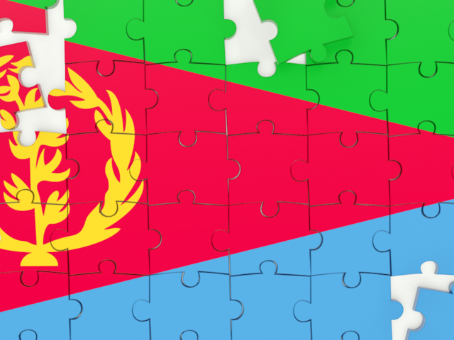 Puzzle. Download flag icon of Eritrea at PNG format