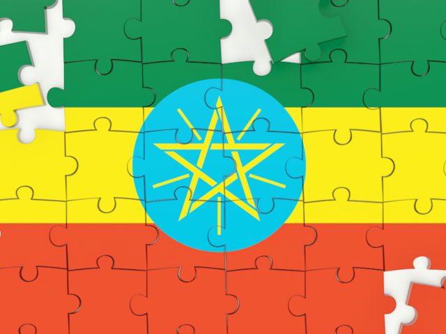 Puzzle. Download flag icon of Ethiopia at PNG format