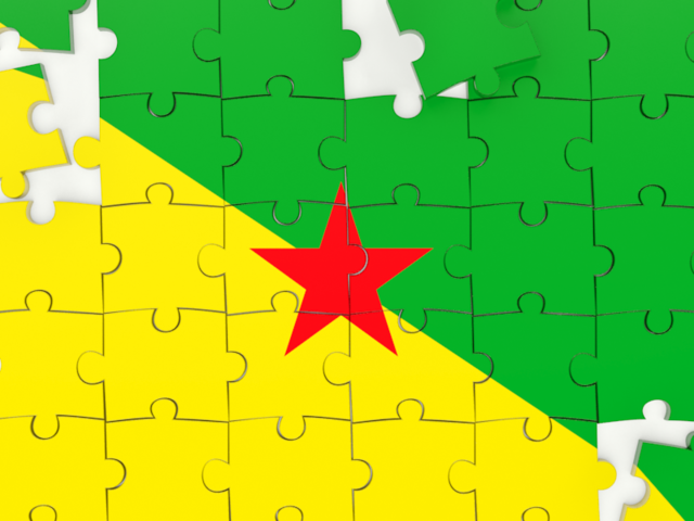 Puzzle. Download flag icon of French Guiana at PNG format