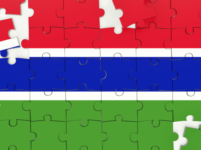 Puzzle. Download flag icon of Gambia at PNG format