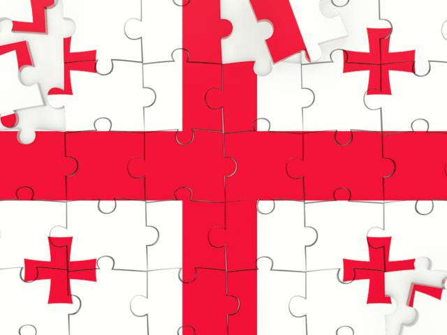 Puzzle. Download flag icon of Georgia at PNG format