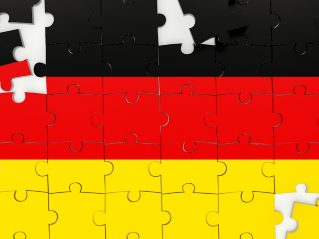 Puzzle. Download flag icon of Germany at PNG format