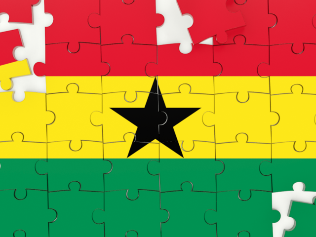 Puzzle. Download flag icon of Ghana at PNG format