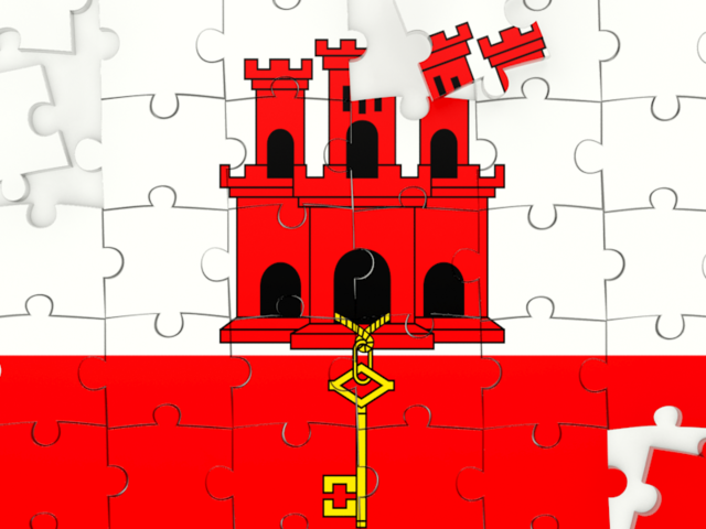 Puzzle. Download flag icon of Gibraltar at PNG format