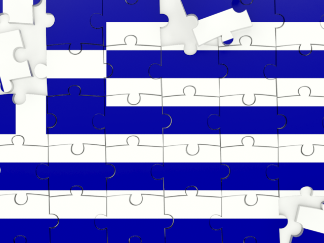 Puzzle. Download flag icon of Greece at PNG format